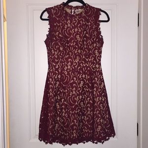 Francesca’s lace dress with back cutout